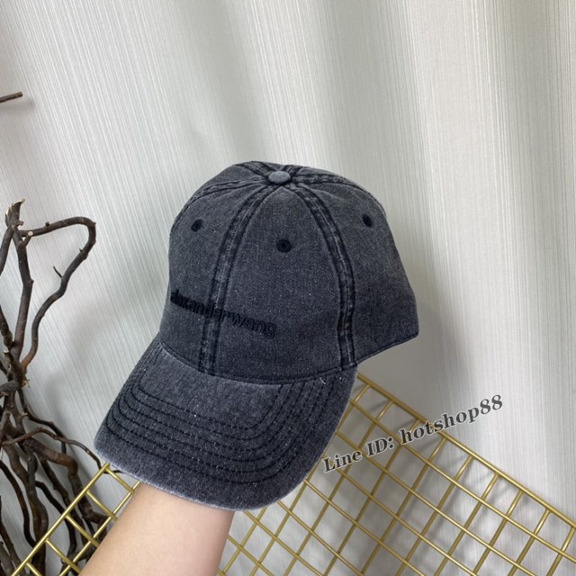 alexanderwang亞曆山大王新款洗水棒球帽 高品質純棉鴨舌帽 mmyj2976